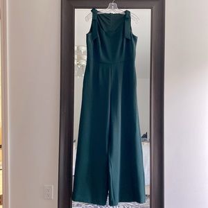BR wide leg green jumpsuit